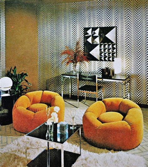 Home Office Retro Seventies Inspired Hall Interior Design Ideas