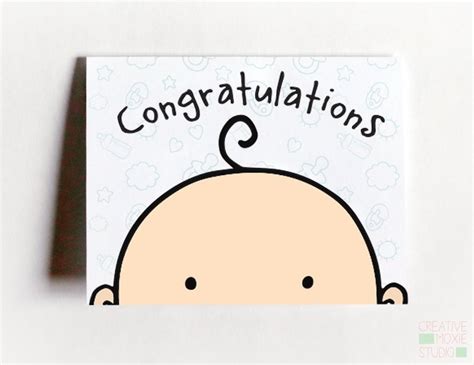 New Baby Card Congratulations Baby Card Baby Shower Card Popular Baby