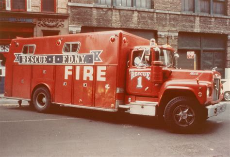 Fdny Vintage Rescue 1 Rig Photo Fdny Fire Trucks Fire Rescue