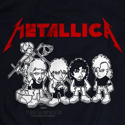 Rock N Roll Cartoons Band Metallica Art Music Cartoon Band Posters Music Stuff Metal Bands