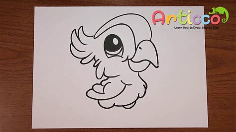 The animals are listed in alphabetical order. How to Draw Cute Parrot Step by Step - YouTube