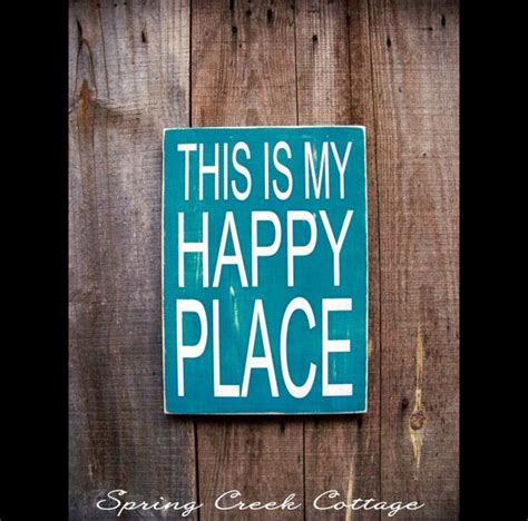 Hand Painted Signs This Is My Happy Place Home Decor Inspirational