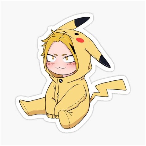 Denki Kaminari Stickers In 2021 Anime Stickers Anime Chibi Cute