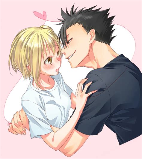 Kuroo Tetsurou And Yachi Hitoka Haikyuu Drawn By Namo Danbooru