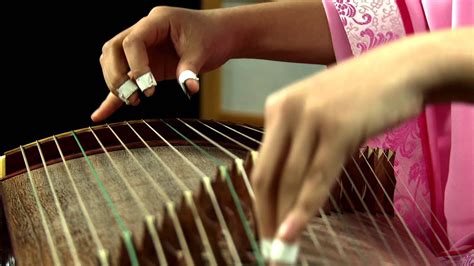 Traditional Chinese Music Guzheng Performance Of Autumn Moon Above