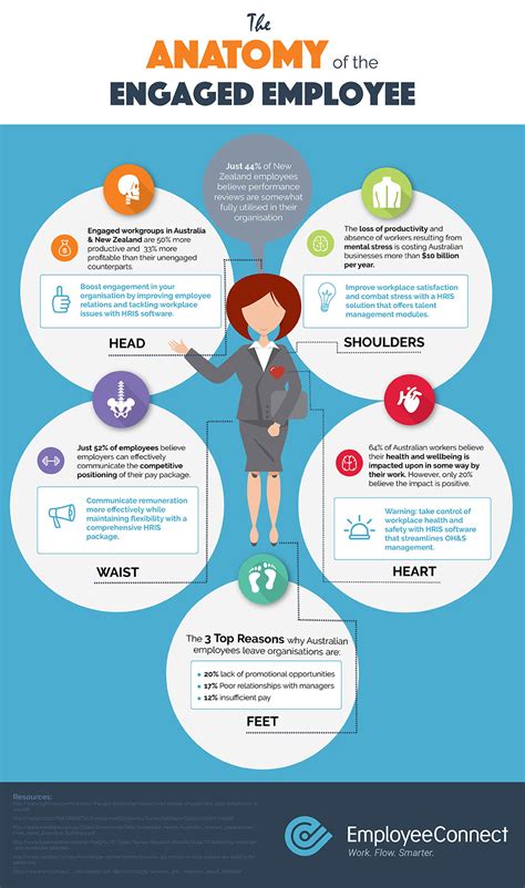 Infographic The Anatomy Of The Engaged Employee Employeeconnect Hris