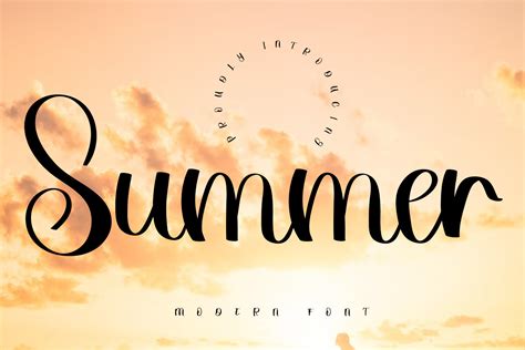 Summer Font By Abbasalam · Creative Fabrica