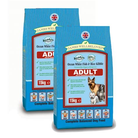 James Wellbeloved Adult Fish And Rice Complete Dog Food 2 X 15kg Offer