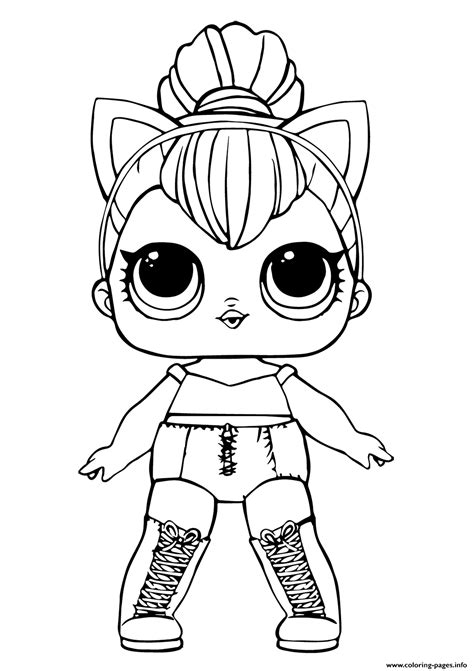 Colouring lol surprise dolls colouring pages, fancy, madame queen, miss baby. Lol Doll Kitty Queen Coloring Pages Printable
