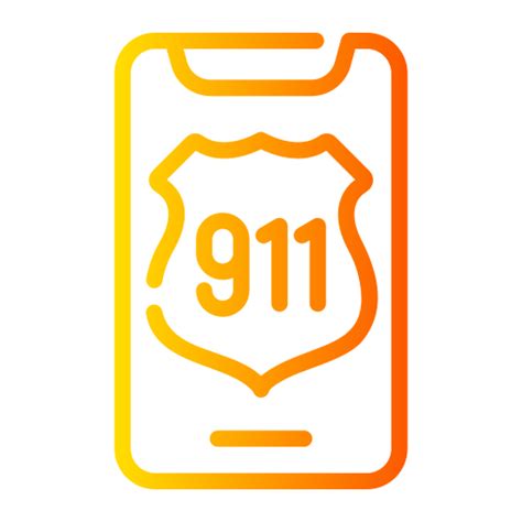 911 Call Generic Gradient Outline Icon