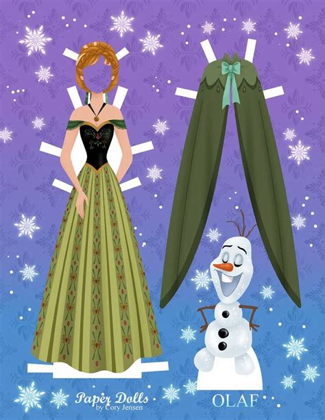 Get These Disney Inspired Frozen Paper Dolls Free Disneys