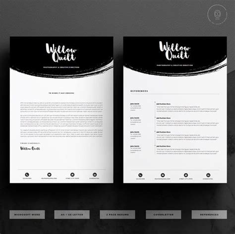 No need to use a cv builder: 5 page Resume Template / CV Template Pack + Cover Letter ...