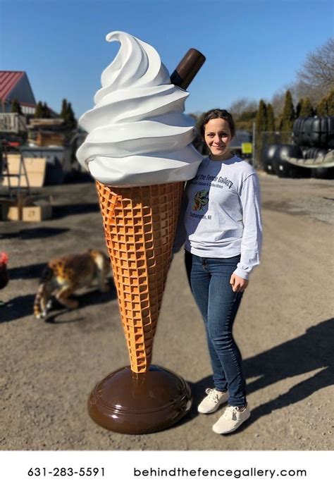 Giant Soft Serve Ice Cream Statue Ft