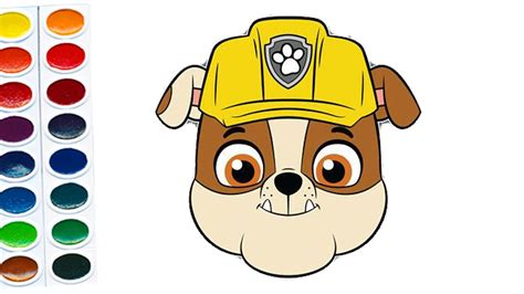 How To Draw Rubble From Paw Patrol Paw Patrol Characters Youtube