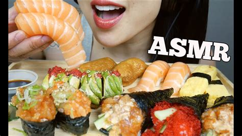 Asmr Sushi Platter Feast Eating Sounds No Talking Sas Asmr Youtube