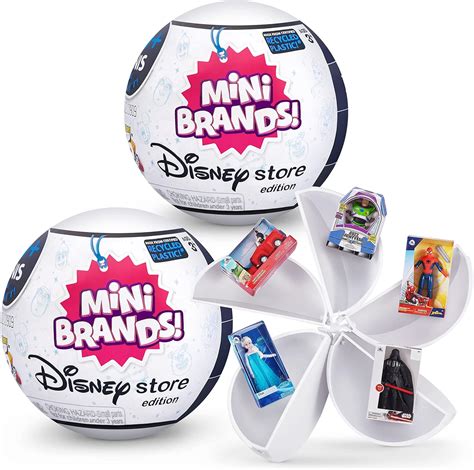 5 Surprise Disney Store Mini Brands 2pk Mail Box Multi Color Playsets