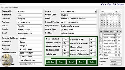 How To Create Student Database Management System In Excel Using Vba