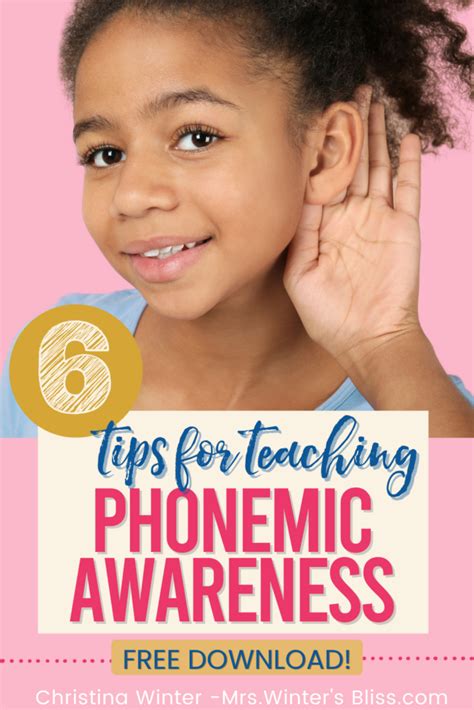 6 Tips For Teaching Phonemic Awareness Mrs Winters Bliss