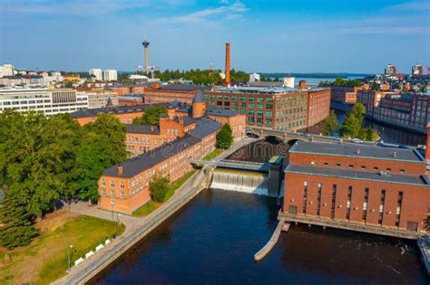Tampere Finland July 22 2022 Aerial View Of Brick Buildings