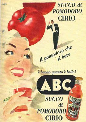 Succo Di Pomodoro CIRIO Vintage Italian Posters Vintage Advertising Posters Creative