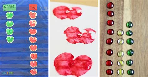 Apple Graphing Activity For Preschoolers Fun A Day