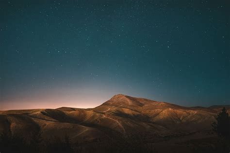 brown, mountains, blue, sky, photography, mountain, wallpaper, desktop ...