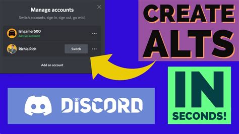 How To Create Alt Accounts On Discord Switch Between Accounts Easily