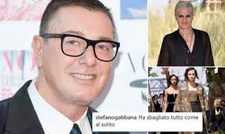 Stefano Gabbana Starts Fashion Feud With Dior Designer Daily Mail Online