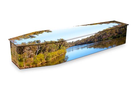 freshwater river custom coffin design expression coffins