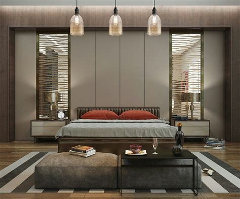 The design scheme features a custom bed and sofa, both in a maharam mohair, from mishaan's line for theodore alexander. b73325ff95506be9353682e133572727 | Modern luxury bedroom ...