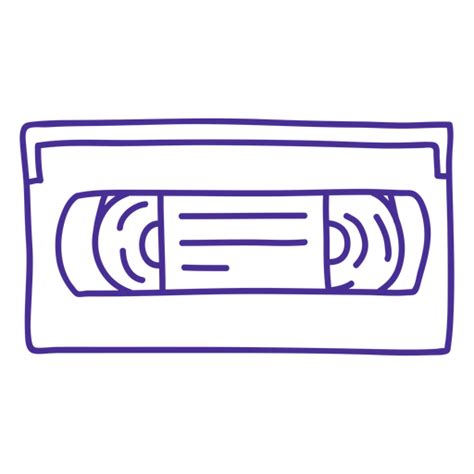 Vhs Tape Stroke Transparent Png And Svg Vector