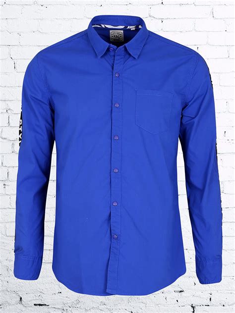 Randc Casual Wear Cotton Shirt In Blue Color G3 Mcs3647