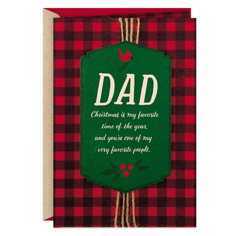 One Of My Very Favorite People Christmas Card For Dad Greeting Cards