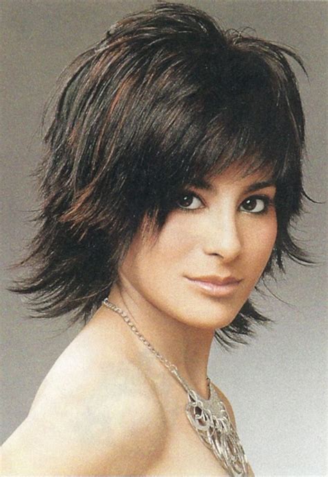 Photo Gallery Of Choppy Shag Hairstyles With Short Feathered Bangs