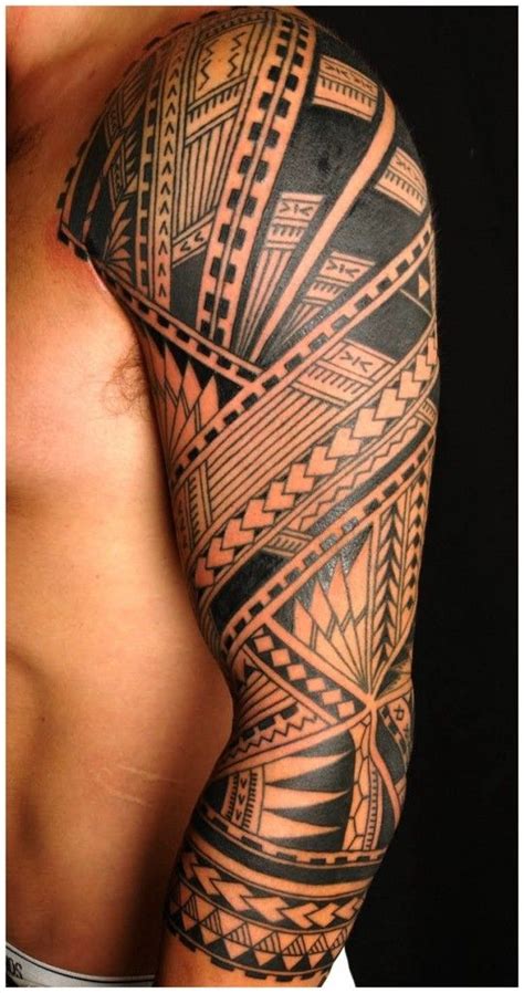 Polynesian Sleeve Tattoo Designs Met Afbeeldingen Mannen Tattoo