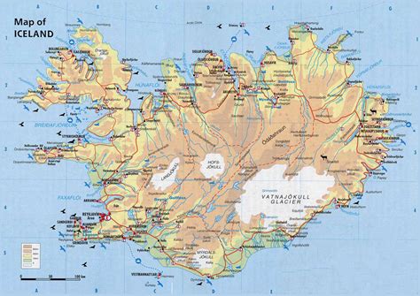 Printable Map Iceland