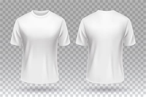 White Blank T Shirt Front And Back Template Mockup Design Isolated Vector Art At Vecteezy