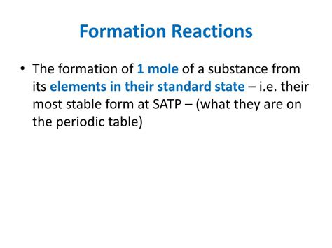 Ppt Formation Reactions Powerpoint Presentation Free Download Id