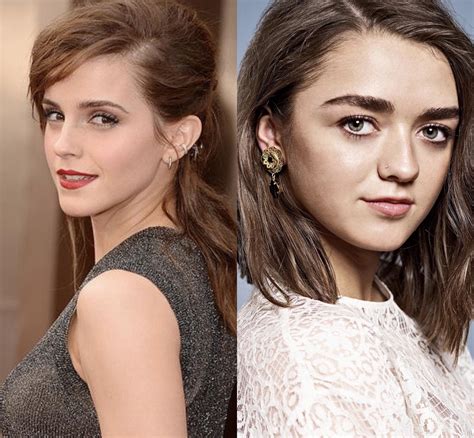 Tomorrow April 15th Is Emma Watson And Maisie Williams Birthdays 💦 💦 💦