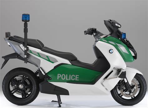 Bmws Electric Police Scooter Motorbike Writer