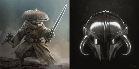 Star Wars Grogu Embraces Jedi And Mandalorian Sides In Concept Art
