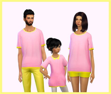 My Sims 4 Blog Oversized T Shirts For All Ages By Daniparadise