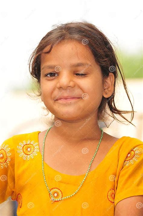 Poor Girl Stock Image Image Of Village Background Smiling 11195339
