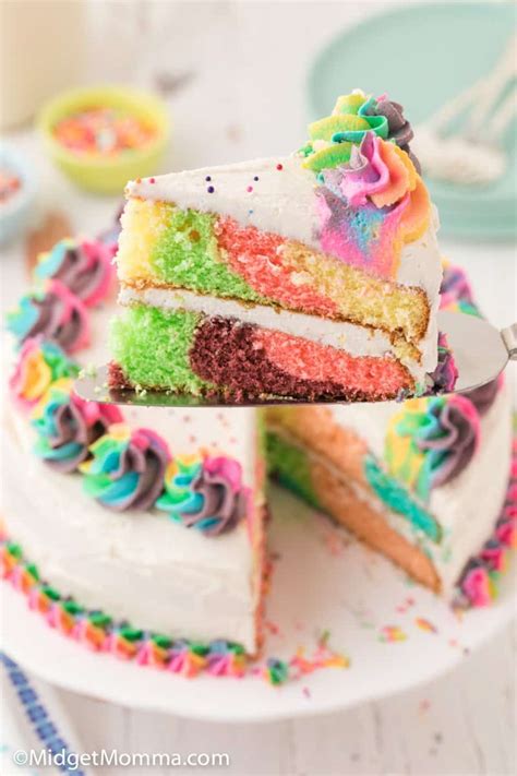 Homemade Rainbow Cake Recipe Vanilla Rainbow Cake