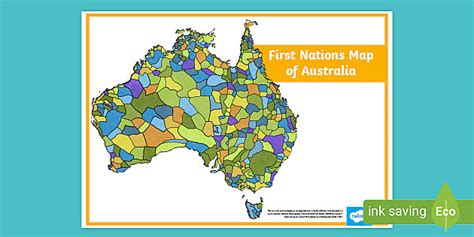 First Nations Map Of Australia Primary Resources Twinkl