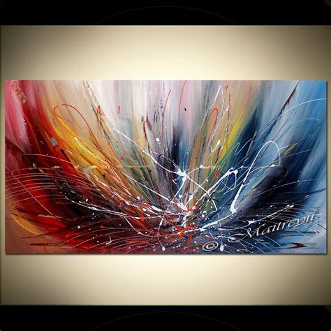 Oil Painting Red Large Modern Artwork Abstract Paintings Original Art
