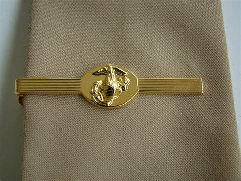 Tie Bar Us Marine Nco Tie Clasp Pin Up Non Commissioned Officer 24k