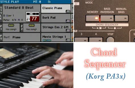 Korg Pa3x How To Use The Chord Sequencer Style Mode Youtube