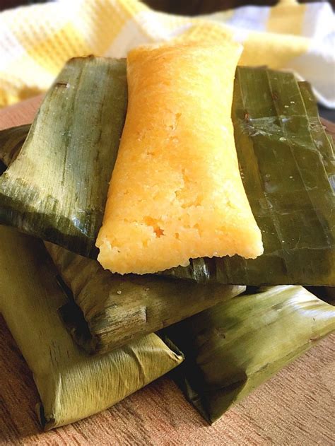 Suman Mais Sweet Cornmeal In Banana Leaves Amiable Foods