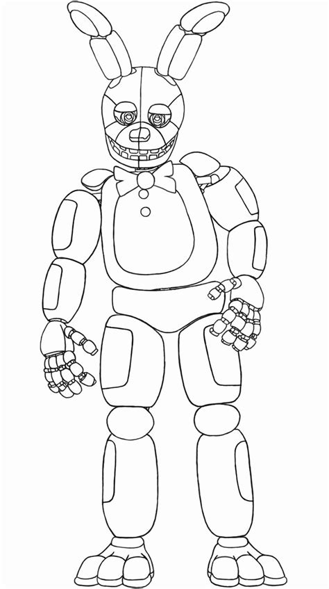 15 Fnaf Coloring Pages Springtrap Printable Coloring Pages